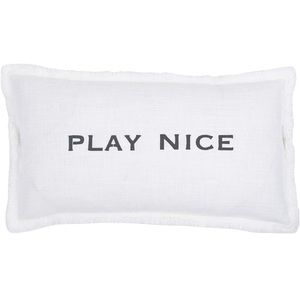 NEW! Play Nice - Santa Barbara Face to Face Throw Pillow (Cover + Insert)
